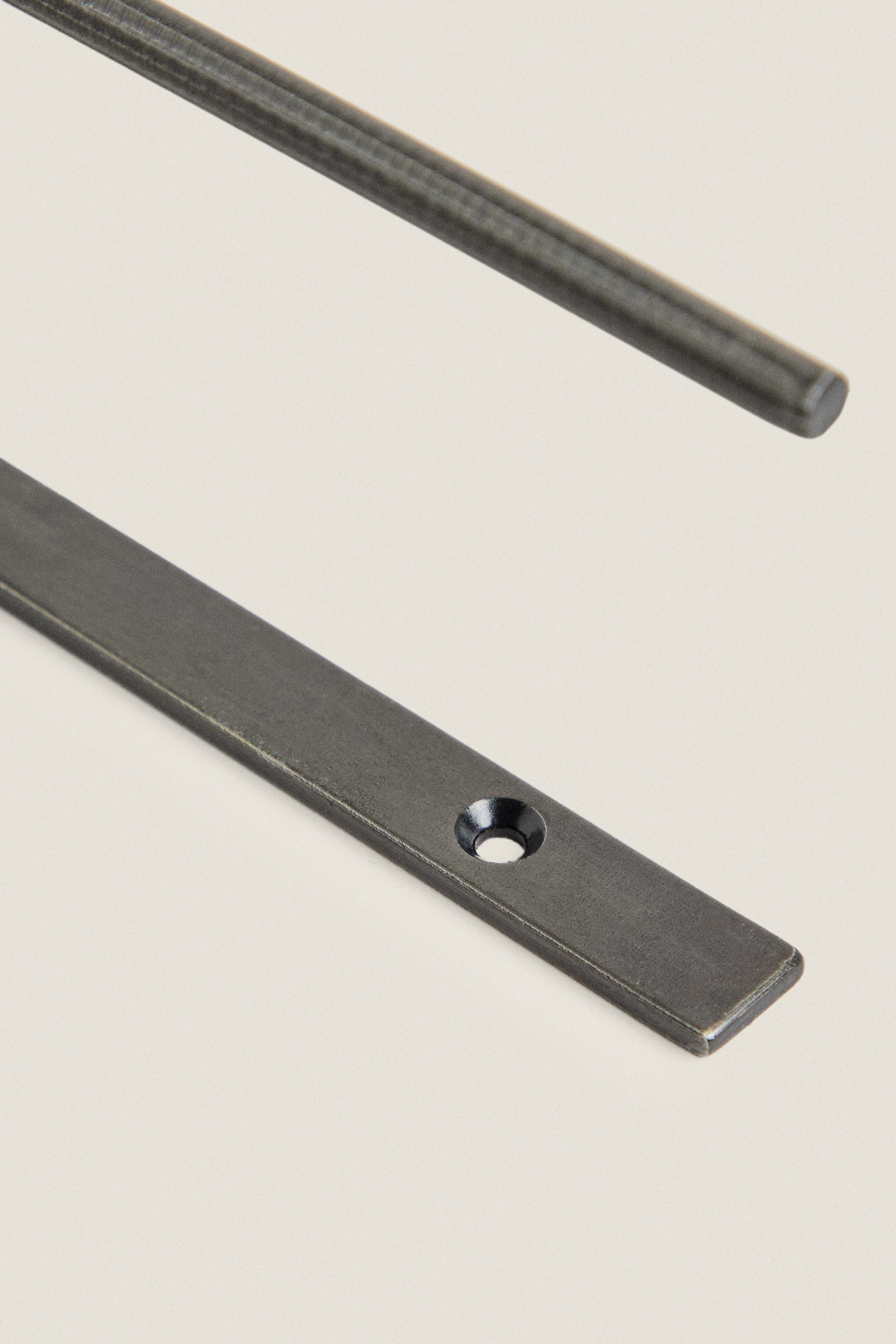 PORTE-ROULEAU PAPIER TOILETTE MÉTAL NOIR